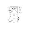 KSM-5345 Мойка из нержавеющей стали KAISER 530x430x200